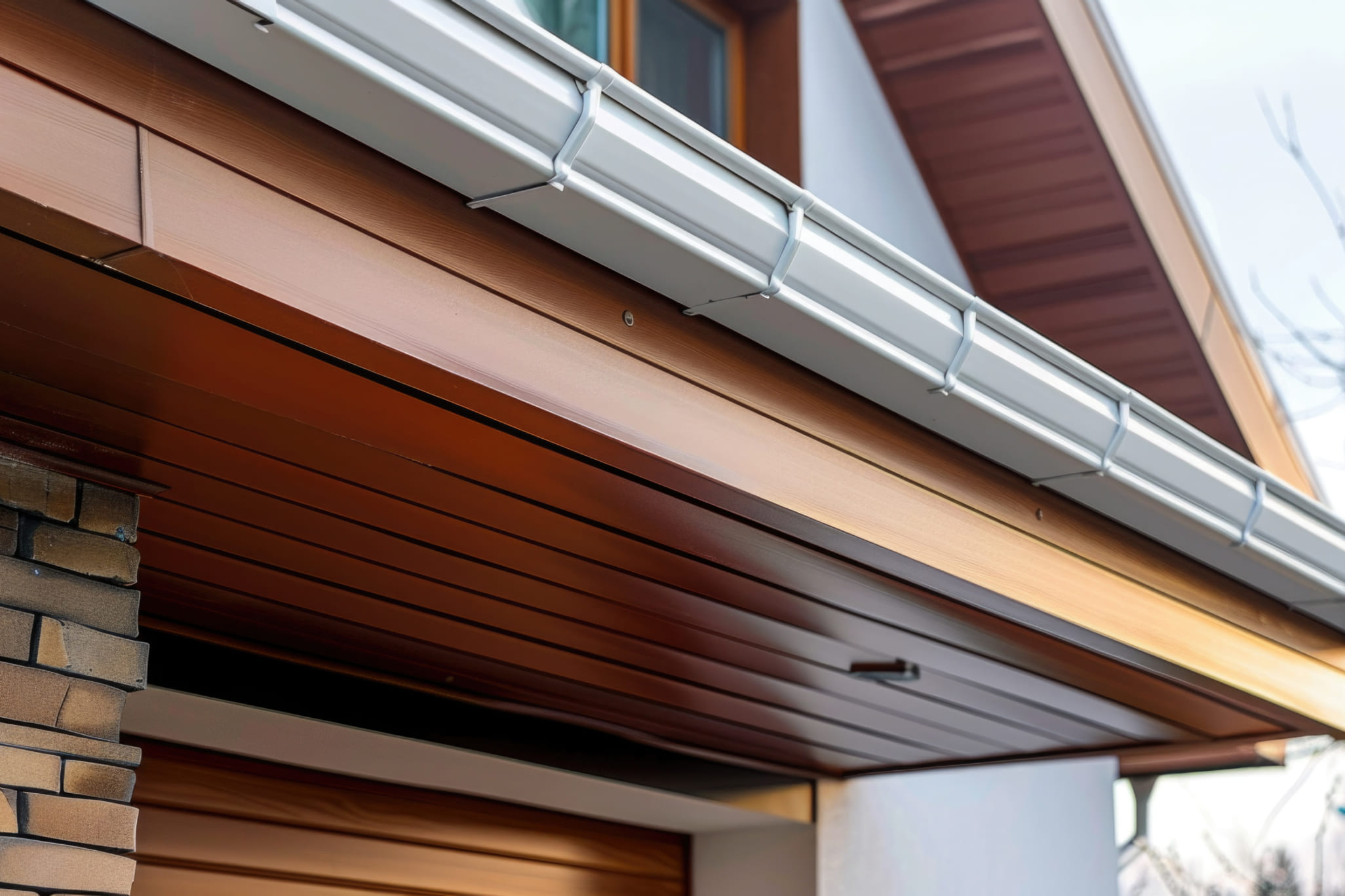 водосточная система с желобом